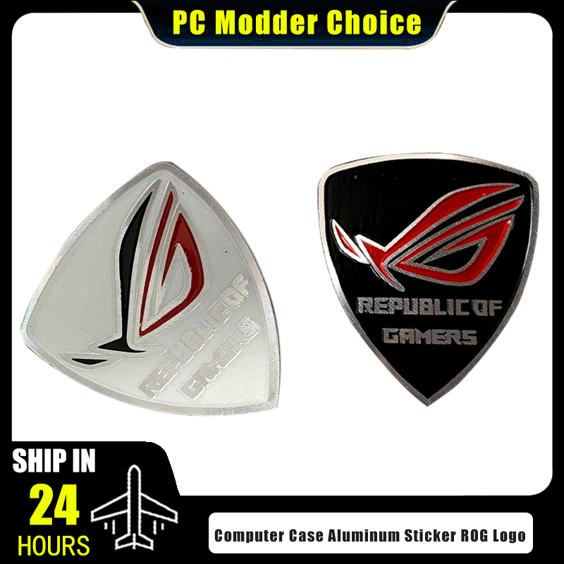 Pc Gaming Msi - Computerkast Aluminium sticker ROG Logo Gamer