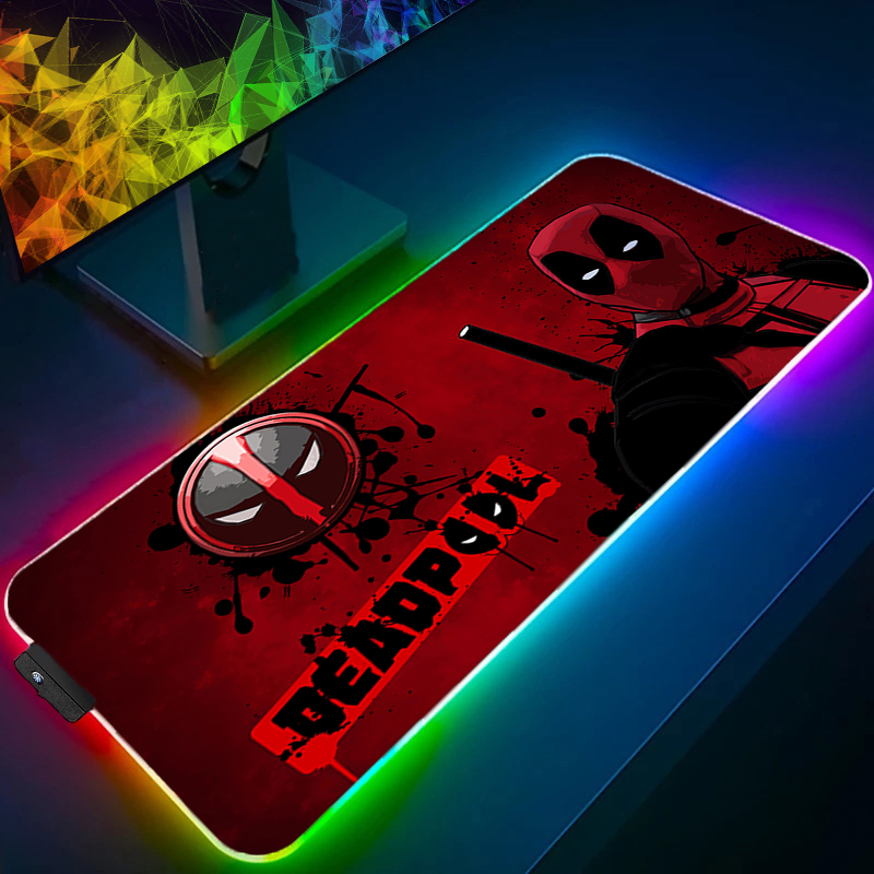Pc Gaming Upgrades - LED-muismat Gaming Backlight Lock Edge Anime-accessoires