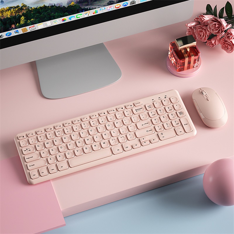 Pc Gaming Pink - Mode draadloze toetsenbord- en muiscombo Gamer