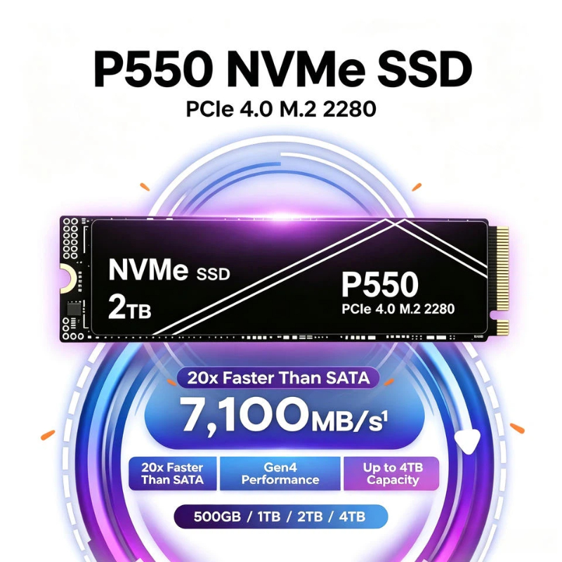 Nieuwe P550 1TB/2TB/4TB PCIe N - Pc Gaming News recensie en prijs